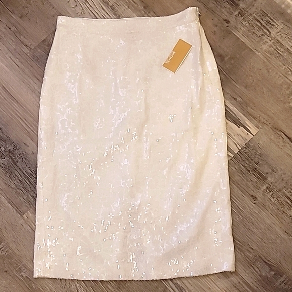 Michael Kors  Floral Sequined Skirt - Picture 3 of 5